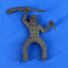 Vintage Marx Western Town Playset Cowboys And Indians  Lot Of 4 Apaches