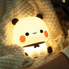 1pc Kawaii Panda Led Night Light Cute Silicone Lamp  Dolls Gifts Kids Baby - New