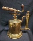 Antique Blow Torch Turner Brass Works Franklin Model No  11 Pint Size Pat  1902