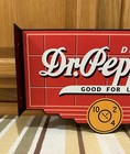 Dr  Pepper Flange Sign Soda 10 2 4 Double Sided Vintage Style Wall Decor