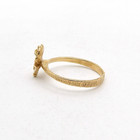 Solid 14k Gold Stemmed Rose Baby Child Pinky Ring Sz2 75 Michael Anthony