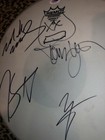 Motley Crue Autographed Signed   Used Tour Played Drumhead Psa dna Coa The Dirt 