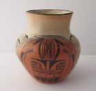 Hopi Nampeyo Of Hano Two-color Slipped Polychrome Pottery Jar 1910  Very Rare