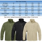 Tactical Mens Jacket Fleece Full-zip Windproof Coat Outdoor Hiking Work Casual