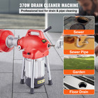 Drain Cleaner Machine 120ft X 5 8in 370w Sectional Snake Auger Manual Feed