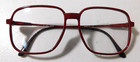 Vintage Elan 606 Col  1 Red Amb  56 14 Carbon Eyeglass Frames New Old Stock  413