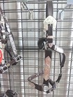 Horse Silver Show Halter - Aqua Stones - Horse Size - Matching Lead