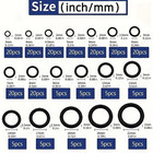 225pcs Rubber O Ring Assortment Kit Oil Water Resistant Sealing Gaskets - New