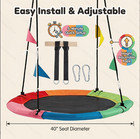 Outdoor Flying Saucer Swing    adjustable 33 -63  Height Tree Swing