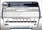 Lot Of 20 2023 Bowman Draft 1st Base Prospect Bd160 Hunter Hass Rays Rc