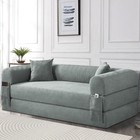 4-in-1 Folding Convertible Sofa Bed corduroy Boneless Couch With Pull Out Bed