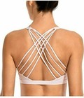 Crz Yoga Padded Strappy Sports Bra -blissful Pink
