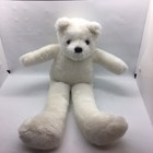 Vintage Applause White Teddy Bear Plush Stuffed Animal Long Legged 16    Approx