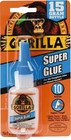 6 Lot Gorilla 7805001 Super Glue 15 Gram Bottle Impact Tough Fast Setting Liquid