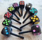 10 Tattoo Machine 8-32 Contact Screws Neon Dice Lime Green Blue Pink Yellow Red