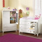 South Shore Cotton Candy 3 Drawer Wood Changing Table In White