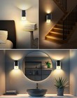 2-pack Dimmable Led Night Light Plug-in Wall Sensor Dusk To Dawn Soft White 3000