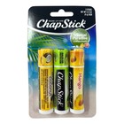 3x Chapstick Tropical Paradise Variety Pack Aloha Coconut key Lime mango Sunrise