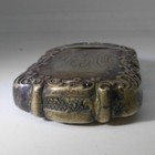 Antique Victorian Repousse Silver Vesta Match Safe Mono Match Striker Wow 