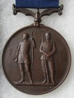 1860 British National Rifle Association Nra Bronze Medal With Original Ribbon