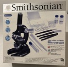 Smithsonian Microscope Kit Stem 150x 450x 900x W  Light   Accessories New Fs