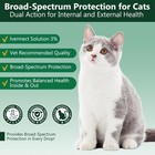 Dewormer For Cats - Broad Spectrum Feline Internal Parasite Treatment  4 Doses