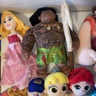 Lot Of 24 Disney Plush Princess Dolls Figures Mickey Frozen Vintage Stuffies 