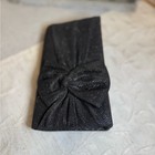 Style   Co Black Shimmery Evening Clutch Bag With A Bow Detail  8 x 4 5  X 1 5 