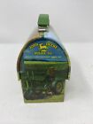 Collectible John Deere Green Tractor Small Tin Box Lunch Or Trinket Box