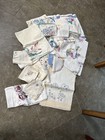 Huge Lot Of Vintage Embroidered And Applique Items Napkins Table Toppers Etc