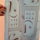 Vtg Barry Herem Scarf Blue1979 Northwest Coast Native Design Pacific 11 X 54   