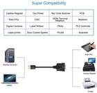 Usb To Rs232 Adapter With Ftdi Chipset  6 6ft Usb 2 0 Male To Rs232 Female Db9