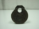 Antique Champion 6 Lever Brass Padlock No Key