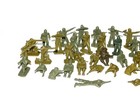 Vintage Lot 42 Marx Army Soldiers Green Plastic Toys Infantry 1950s 60s Ww2 2 