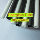 2pcs Black   White 50cm Fiberglass Pipe Round Tube 4 5 6 8 10 12 16 20 25mm