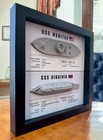 Monitor   Merrimack  css Virginia  Ironclad Memorial Display Shadow Box  9  X 9 