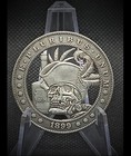 Hand Cut Hobo Coin Dollar Art Captain Skull Sailor Navy Usa Hobo Nickel