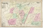 1871  Cherry Hill - Pine  Twnshp Plat Map Pennsylvania Indiana Cty Original