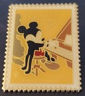 Disney Commonwealth Of Dominica  3 00 Postal Stamp Mickey Mouse Piano Pin