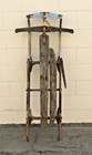 Vintage Flexible Flyer Wood Snow Sled Heavy Wear Cabin Winter Holiday Decor
