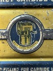 Vintage Justrite No  77 Full Shift Pocket Can Coal Mining Advertising