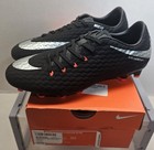 Nike Men s Black silver Metallic Hypervenom Phelon 111 Fg  Soccer Cleats  Size 8