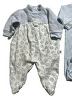 Bundle Of Baby Boys Clothes 3 To 6 Months -  2 Footed   2 Short One Pieces