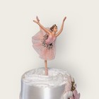 3 Tier Ballerina Diaper Cake Pink Gold Floral Girl Baby Shower Gift Centerpiece