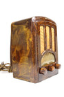 Vintage 30s Art Deco Emerson Catalin Ultra Marbled Bakelite Antique Tube Radio