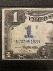 1899  1 One Dollar Us Silver Certificate Large Note Blue Seal Black Eagle