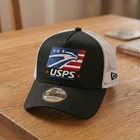 United States Postal Service Usps 4th Of July Trucker Hat Flag Eagle Logo Cap