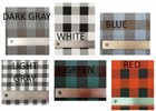 Buffalo Check Plaid Valances  Curtains Or Swags  6 Colors Available 