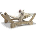 Heykitten 24in Cat Hammock Elevated Couch Bed With Sturdy Stand Raised Loungi   
