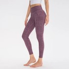 Womens Soft Stretch Cotton High Waisted Leggings Long Workout Yoga Pant Fitness